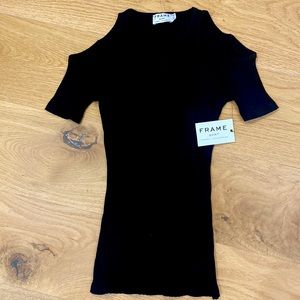 Sale! Frame Black XS shirt w/cutout shoulders